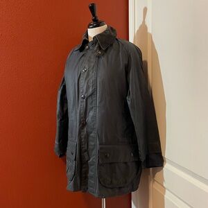 Barbour Men’s Beaufort Tartan Oiled Waxed & Pile Lined Timeless Hunting Jacket